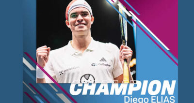 Diego Elías campeón del mundo en squash