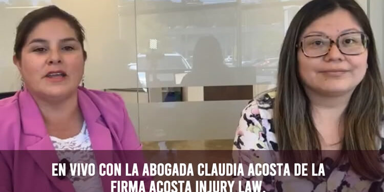 En vivo con la abogada Claudia Acosta de la firma Acosta Injury Law